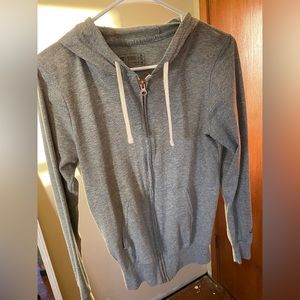 Grey zip up